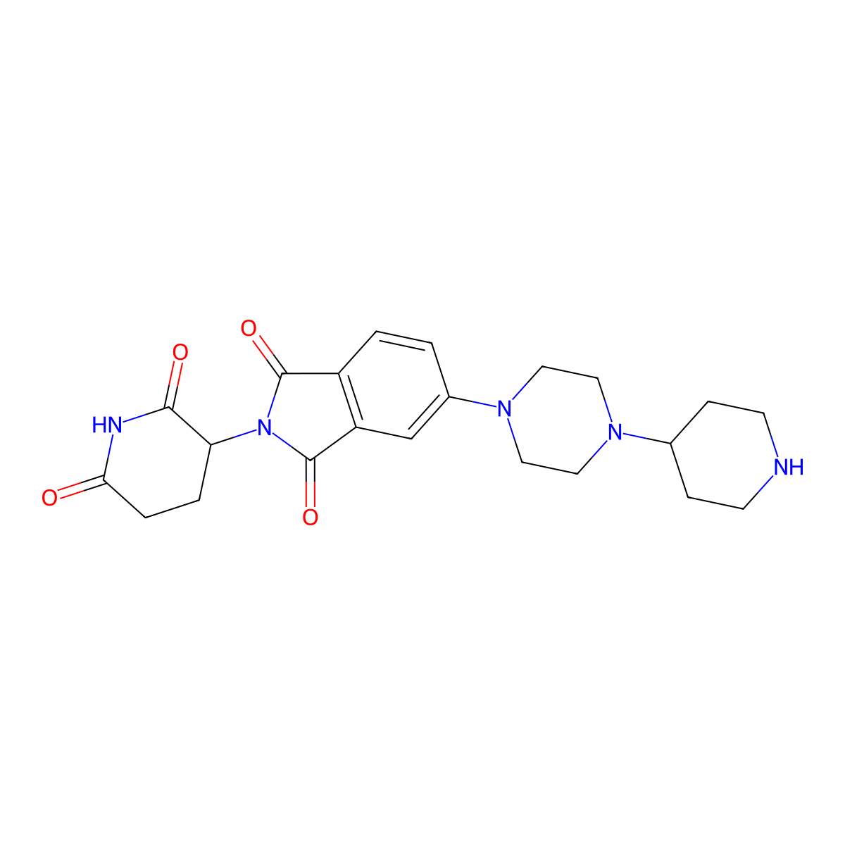 Thalidomide-Piperazine-Piperidine molecular structure, CAS 2229716-11-2