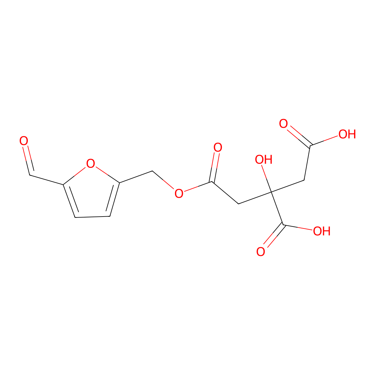Mumefural molecular structure, CAS 222973-44-6