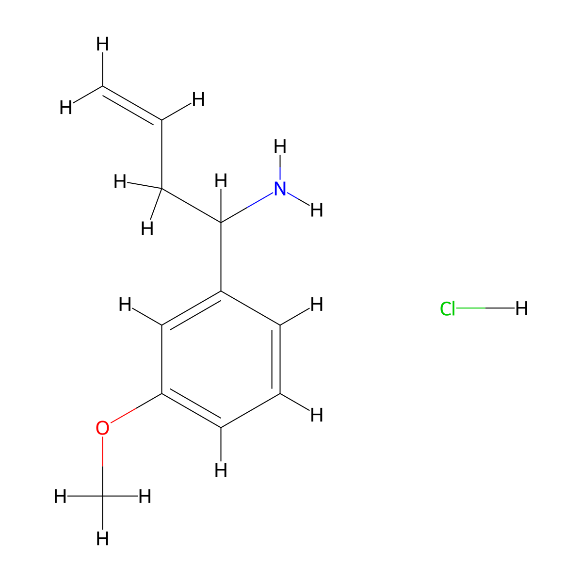 1-(3-Methoxyphenyl)but-3-en-1-amine hydrochloride molecular structure, CAS 2229795-66-6