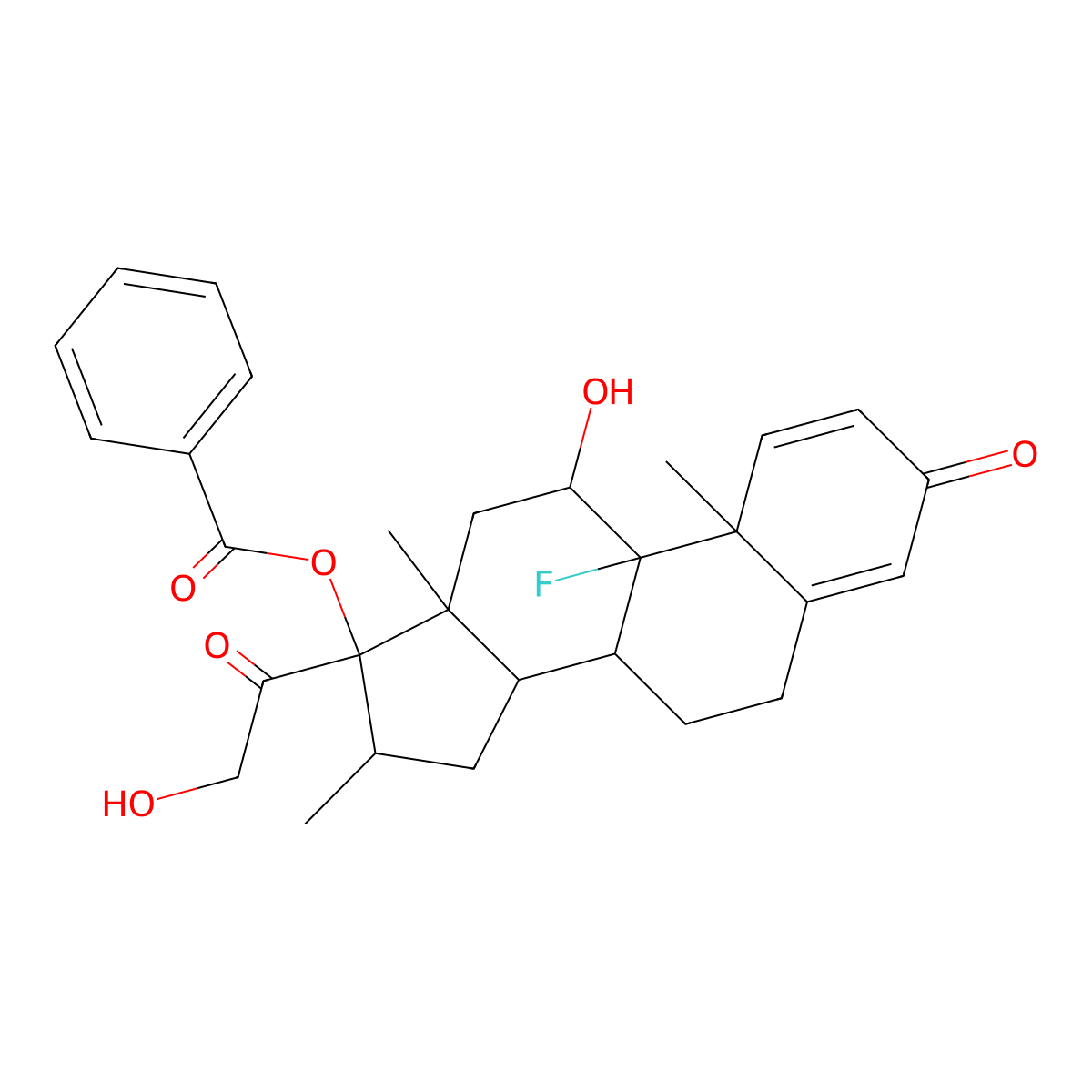Betamethasone Benzoate molecular structure, CAS 22298-29-9