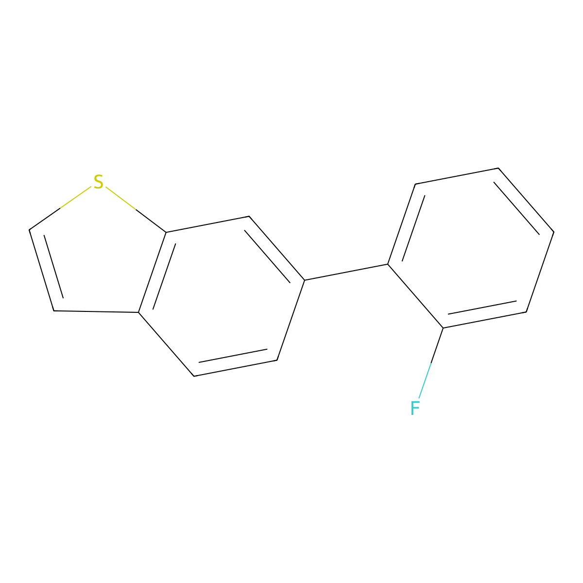 Benzo[b]thiophene, 6-(2-fluorophenyl)- molecular structure, CAS 2229856-78-2