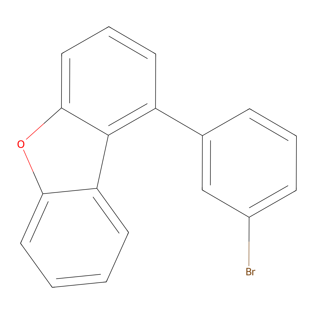 1-(3-Bromophenyl)dibenzo[b,d]furan molecular structure, CAS 2229864-78-0