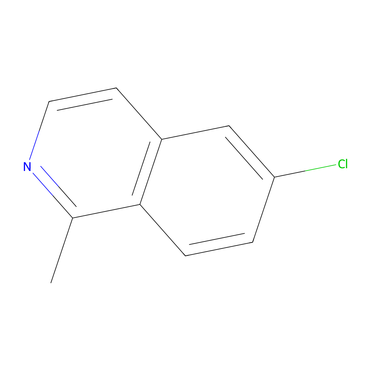 6-Chloro-1-methylisoquinoline molecular structure, CAS 2229934-60-3