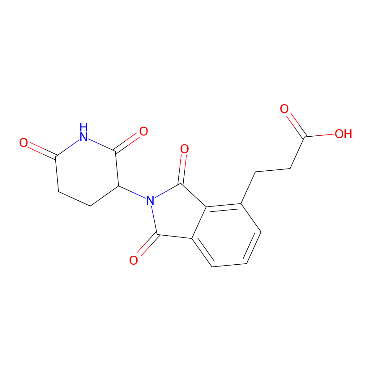 3-[2-(2,6-dioxopiperidin-3-yl)-1,3-dioxo-2,3-dihydro-1H-isoindol-4-yl]propanoic acid molecular structure, CAS 2229976-20-7