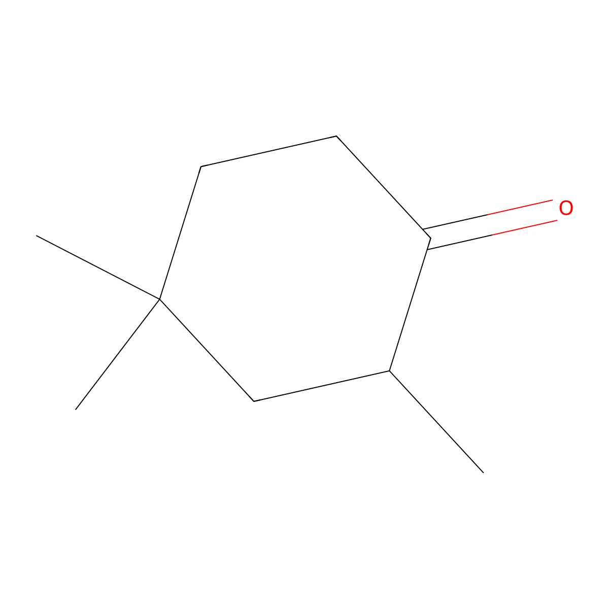 2,4,4-Trimethylcyclohexanone molecular structure, CAS 2230-70-8