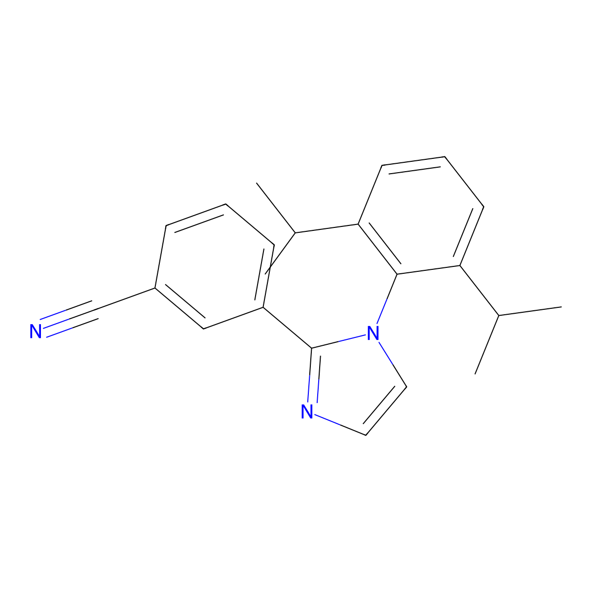 3-(1-(2,6-Diisopropylphenyl)-1H-imidazol-2-yl)benzonitrile molecular structure, CAS 2230056-11-6