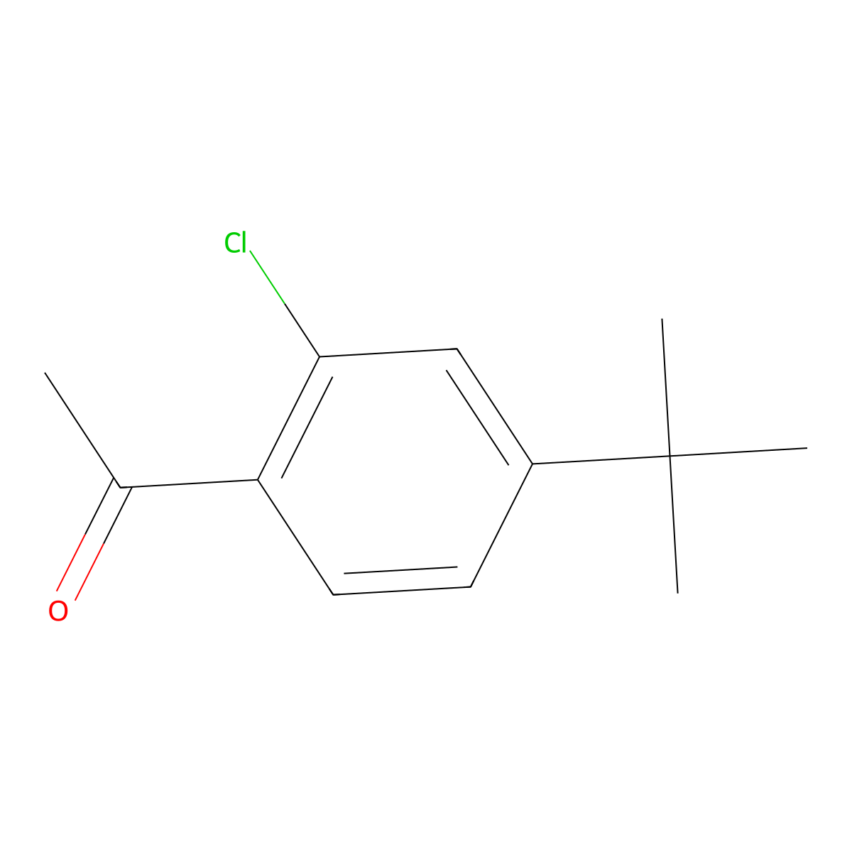 1-[2-Chloro-4-(1,1-dimethylethyl)phenyl]ethanone molecular structure, CAS 2230085-69-3