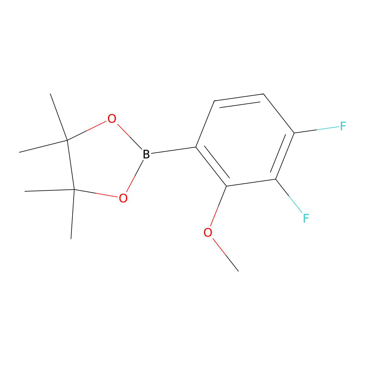 2-(3,4-Difluoro-2-methoxyphenyl)-4,4,5,5-tetramethyl-1,3,2-dioxaborolane molecular structure, CAS 2230088-81-8