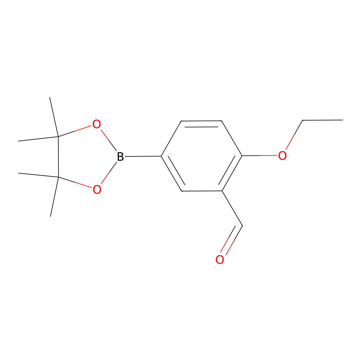 2-Ethoxy-5-(4,4,5,5-tetramethyl-1,3,2-dioxaborolan-2-yl)benzaldehyde molecular structure, CAS 2230179-50-5
