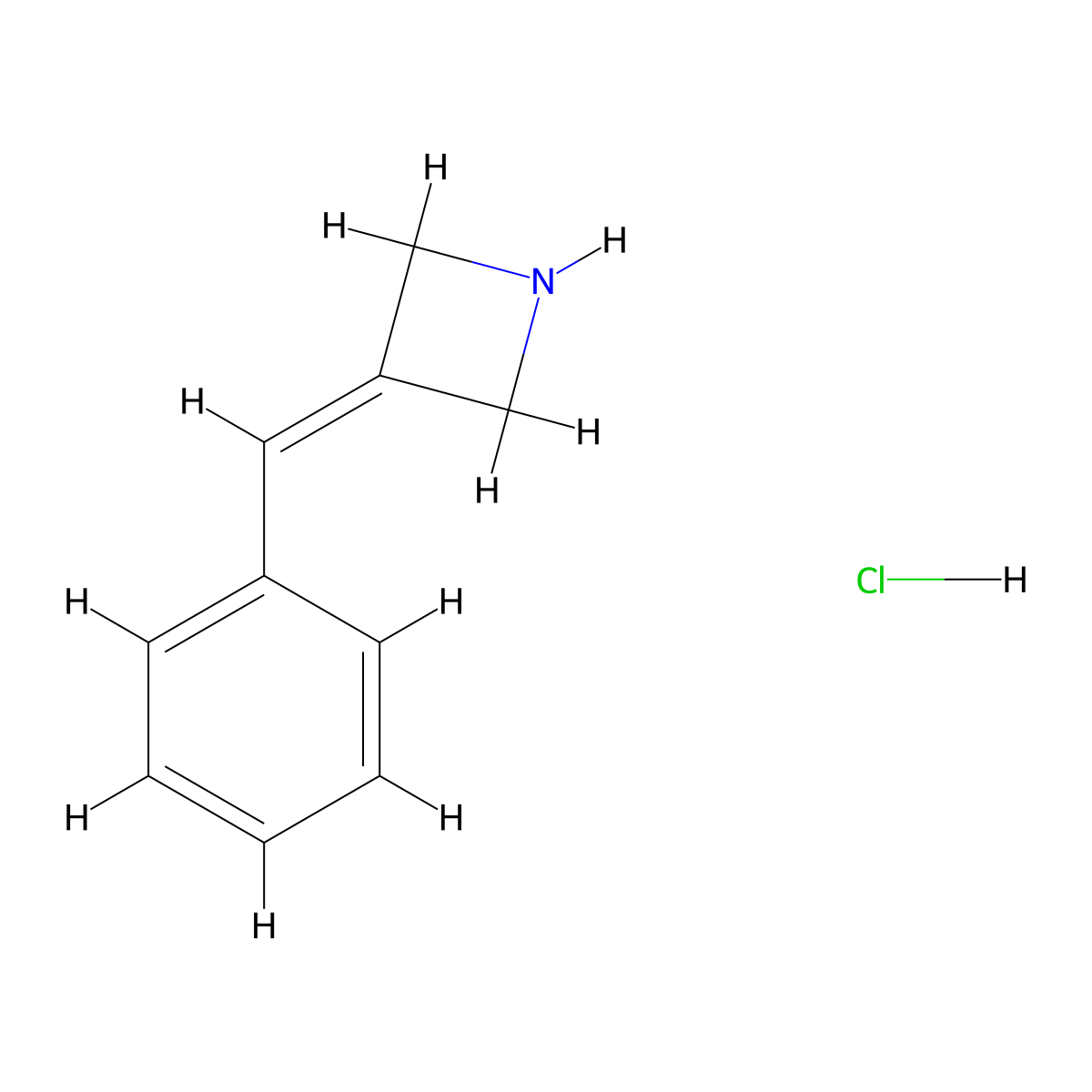 3-(Phenylmethylidene)azetidine hydrochloride molecular structure, CAS 2230183-44-3