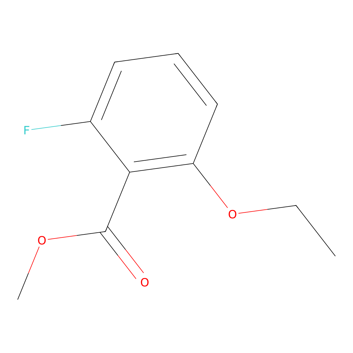 Methyl 2-ethoxy-6-fluorobenzoate molecular structure, CAS 2230189-37-2