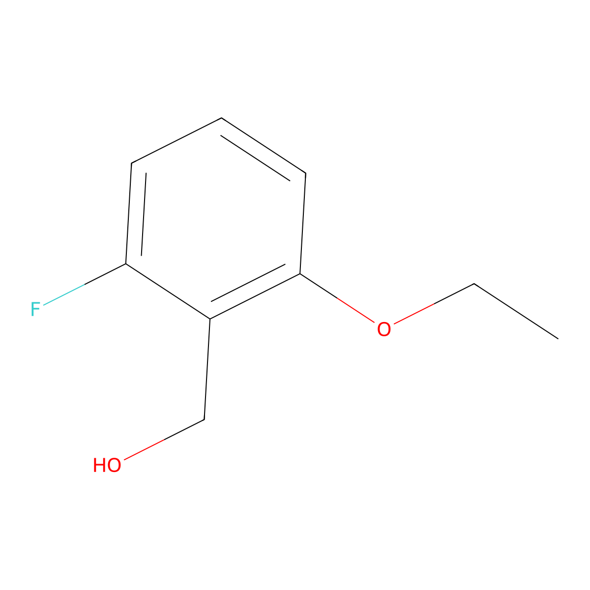 (2-Ethoxy-6-fluorophenyl)methanol molecular structure, CAS 2230189-38-3