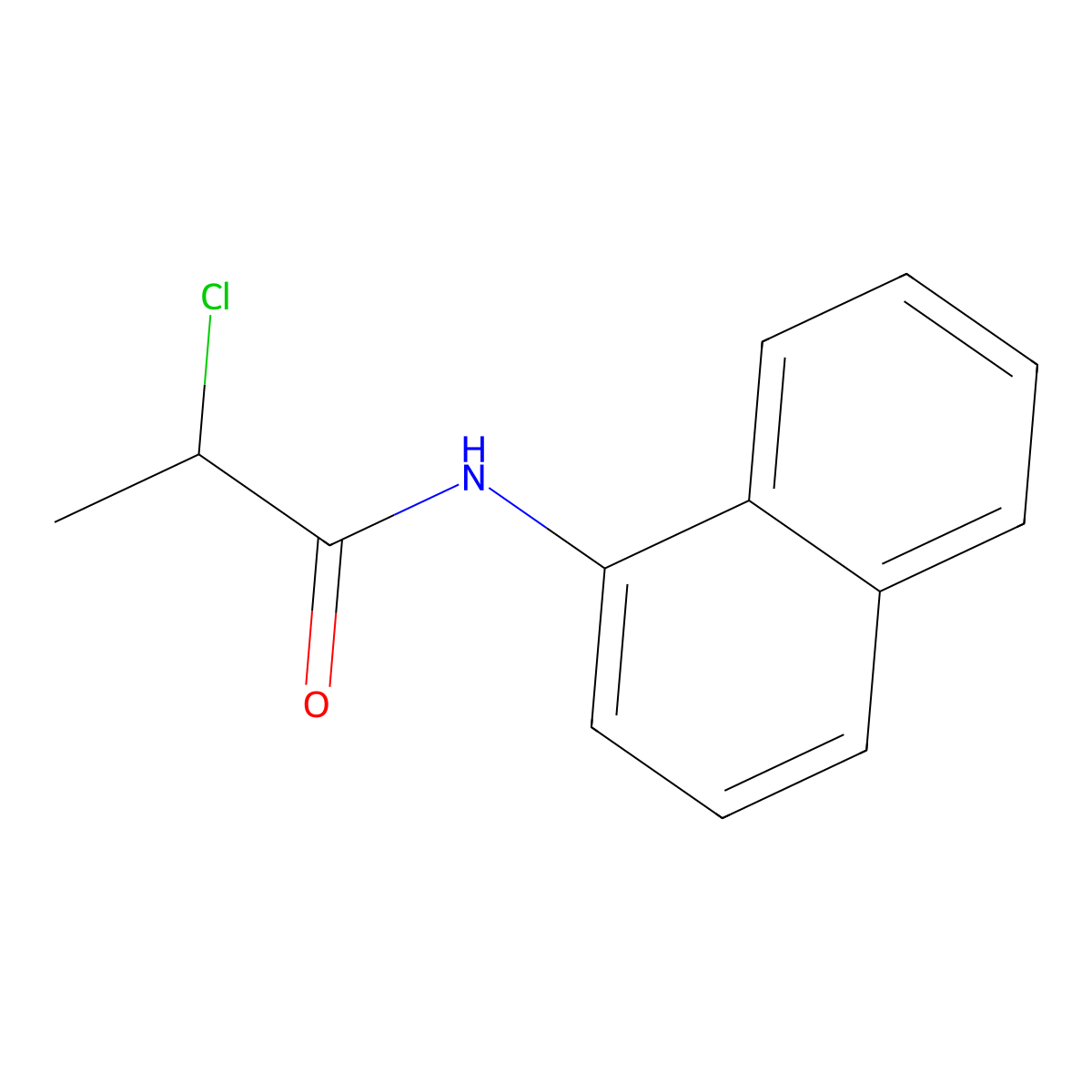 2-chloro-N-1-naphthylpropanamide molecular structure, CAS 22302-58-5