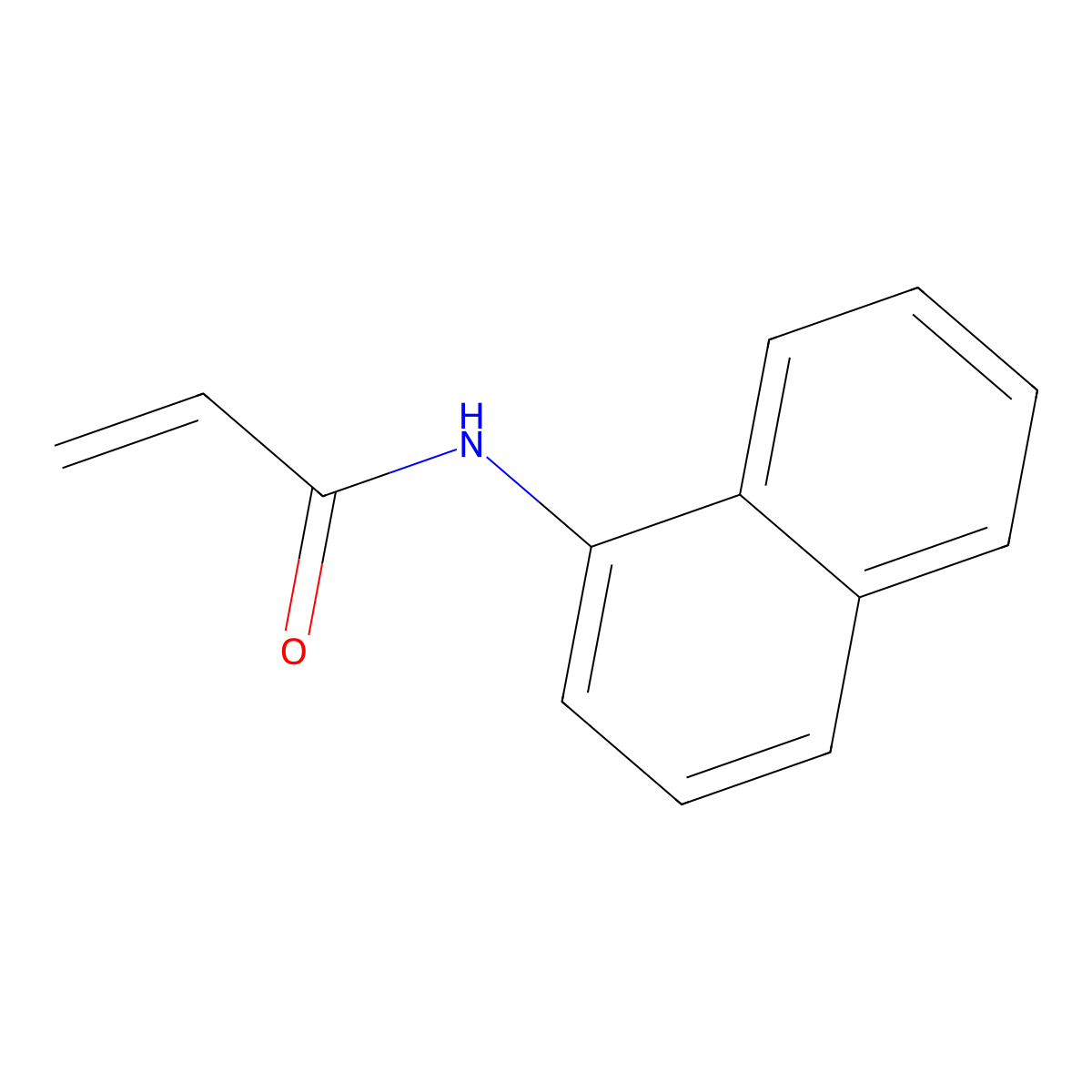 N-(1-Naphthyl)acrylamide molecular structure, CAS 22302-62-1