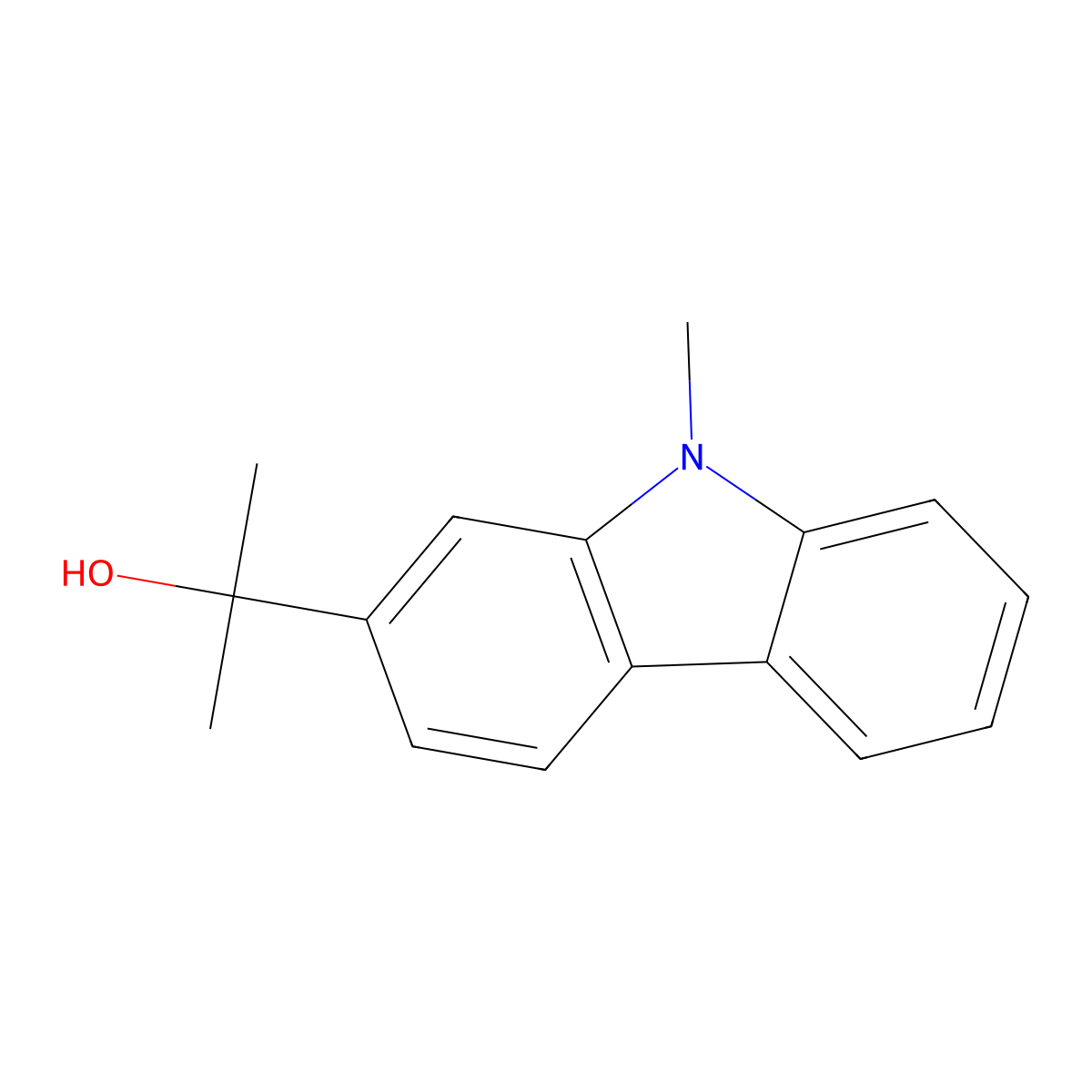 2-(9-methyl-9H-carbazol-2-yl)propan-2-ol molecular structure, CAS 2230258-00-9