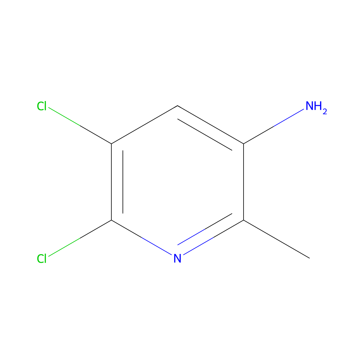 5,6-Dichloro-2-methylpyridin-3-amine molecular structure, CAS 2230279-22-6