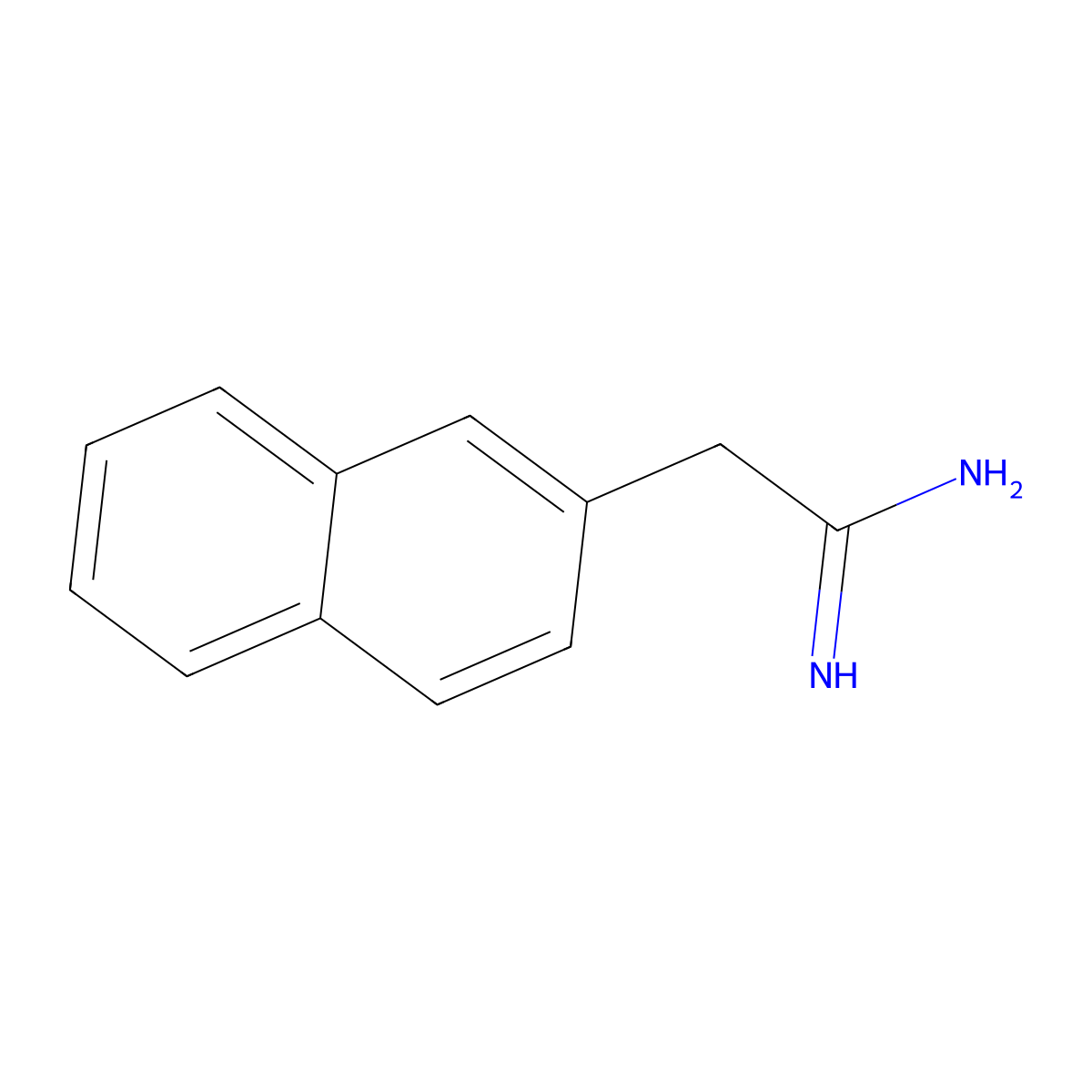 2-Naphthaleneethanimidamide molecular structure, CAS 22304-36-5