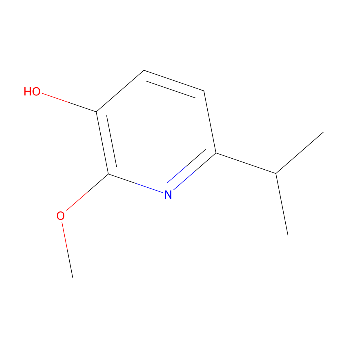 2-Methoxy-6-isopropylpyridin-3-ol molecular structure, CAS 2230481-23-7
