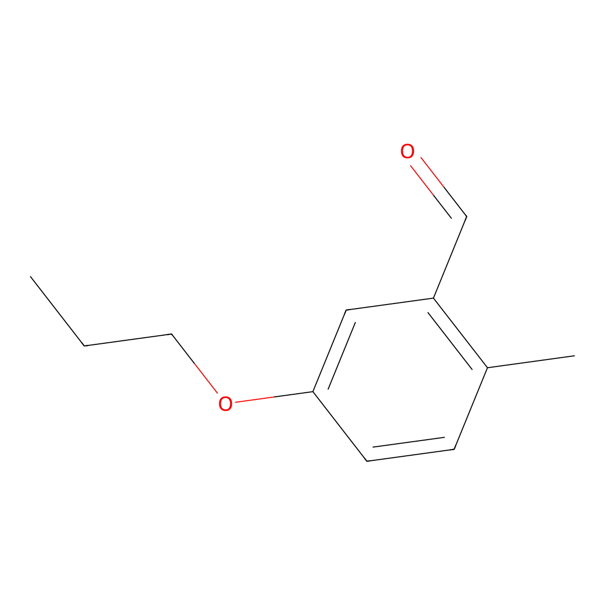 2-Methyl-5-propoxybenzaldehyde molecular structure, CAS 2230481-33-9