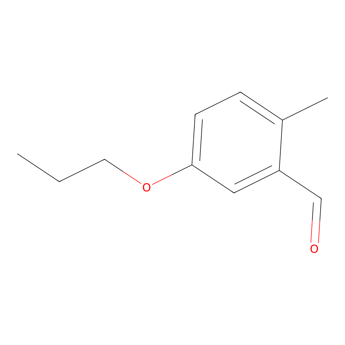 2-Methyl-5-propoxybenzaldehyde molecular structure, CAS 2230481-33-9