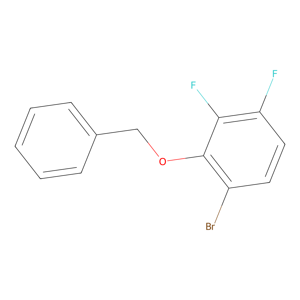 1-Benzyloxy-6-bromo-2,3-difluorobenzene molecular structure, CAS 2230481-34-0