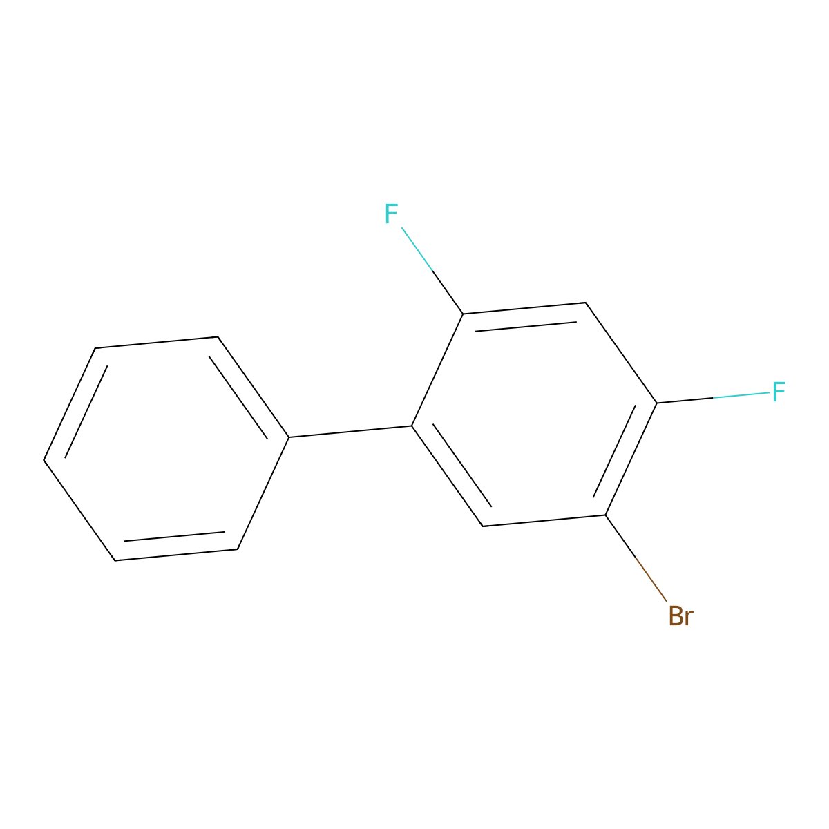 5-Bromo-2,4-difluorobiphenyl molecular structure, CAS 2230481-35-1