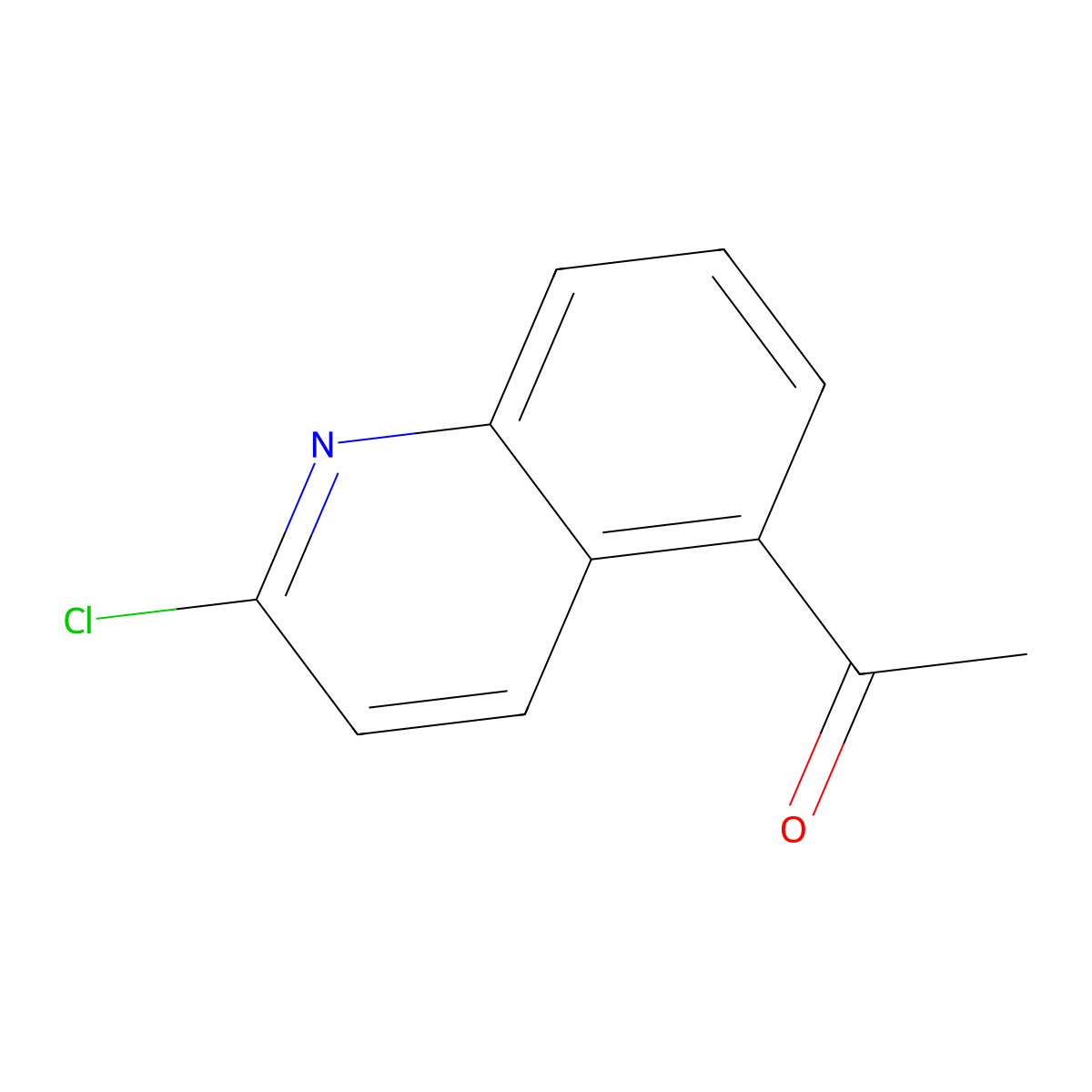 1-(2-Chloroquinolin-5-yl)ethan-1-one molecular structure, CAS 2230498-74-3