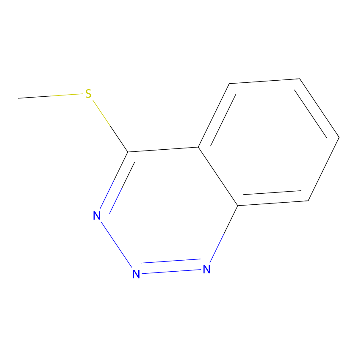 1,2,3-Benzotriazin-4-yl methyl sulfide molecular structure, CAS 22305-56-2