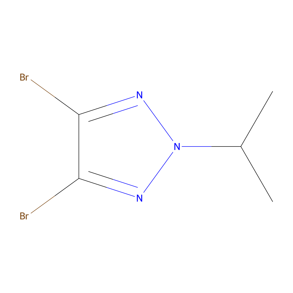4,5-dibromo-2-(propan-2-yl)-2H-1,2,3-triazole molecular structure, CAS 2230672-46-3