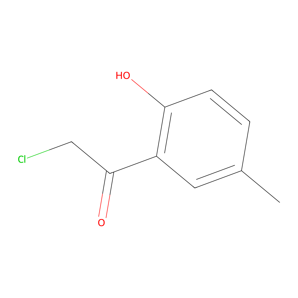 2-Chloro-1-(2-hydroxy-5-methylphenyl)ethanone molecular structure, CAS 22307-94-4