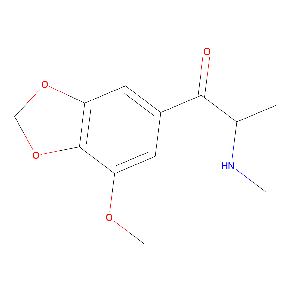 5-Methoxymethylone molecular structure, CAS 2230716-98-8