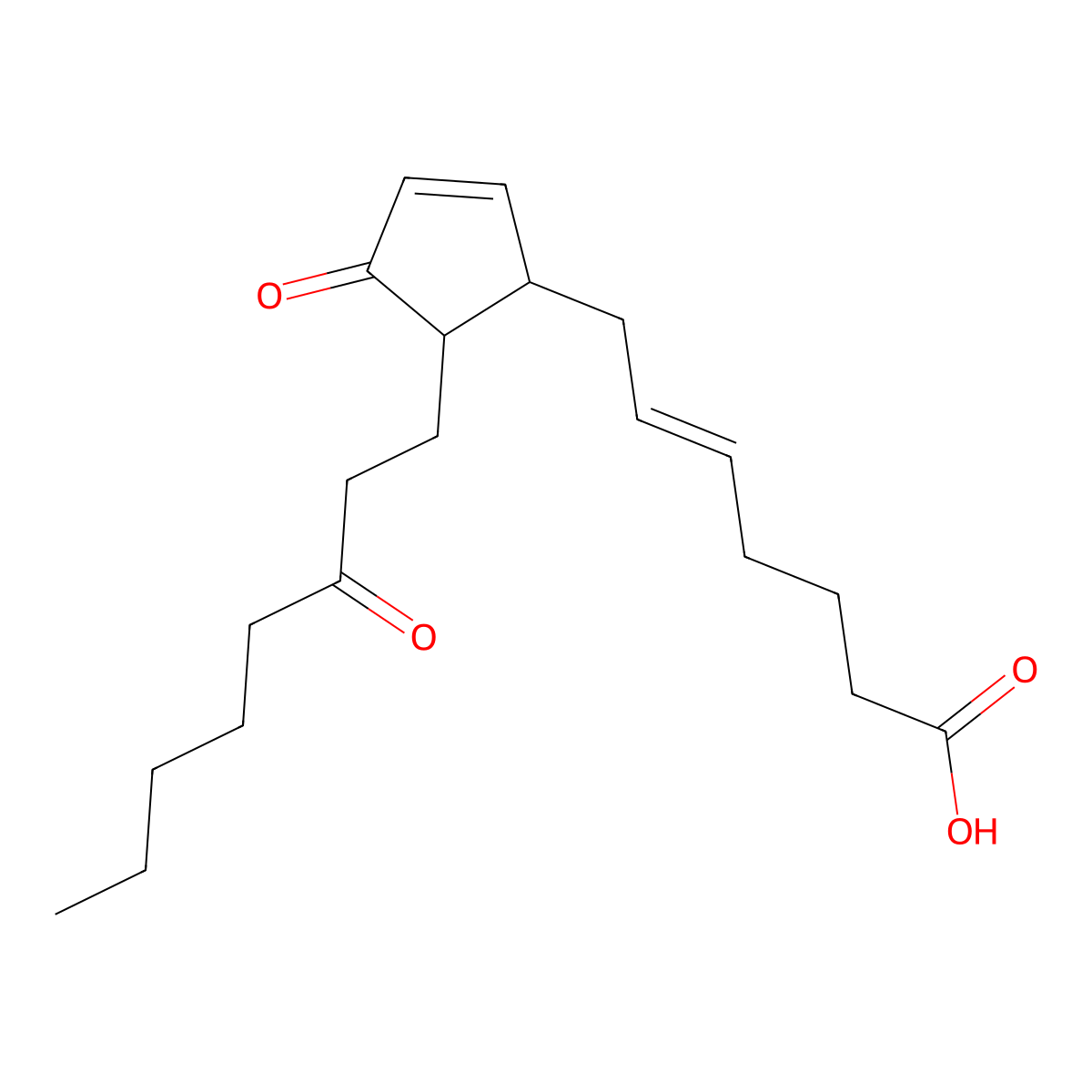13,14-dihydro-15-keto Prostaglandin J2 molecular structure, CAS 2230717-14-1