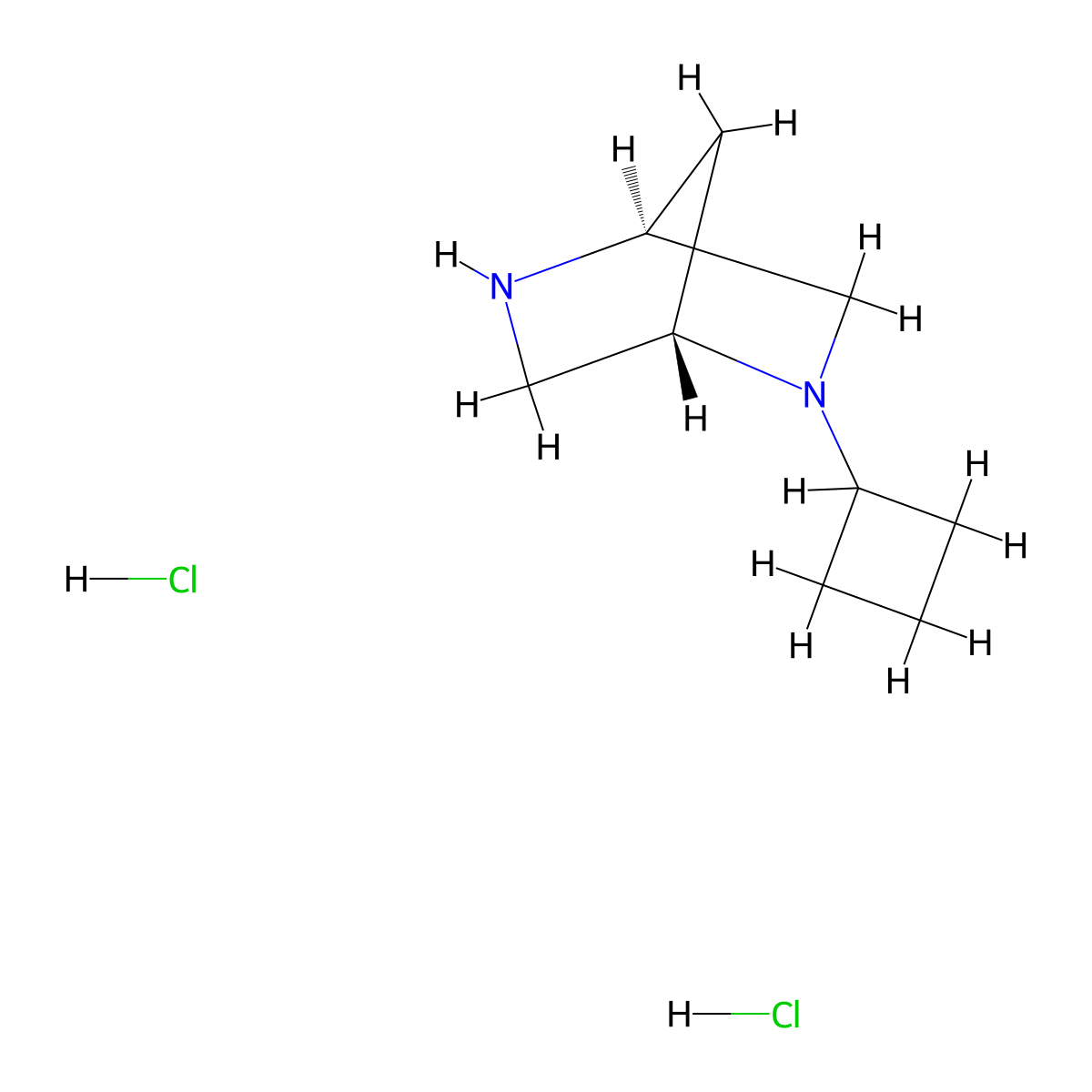 (1S,4S)-2-cyclobutyl-2,5-diazabicyclo(2.2.1)heptane dihydrochloride molecular structure, CAS 2230789-67-8