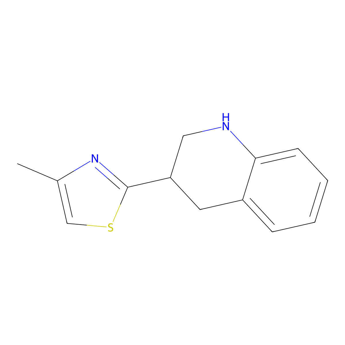 3-(4-Methyl-1,3-thiazol-2-yl)-1,2,3,4-tetrahydroquinoline molecular structure, CAS 2230798-26-0