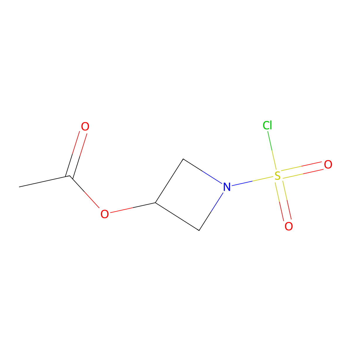 1-(Chlorosulfonyl)azetidin-3-yl acetate molecular structure, CAS 2230798-67-9