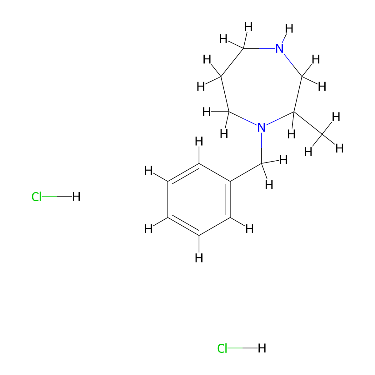 1-Benzyl-2-methyl-1,4-diazepane dihydrochloride molecular structure, CAS 2230799-77-4