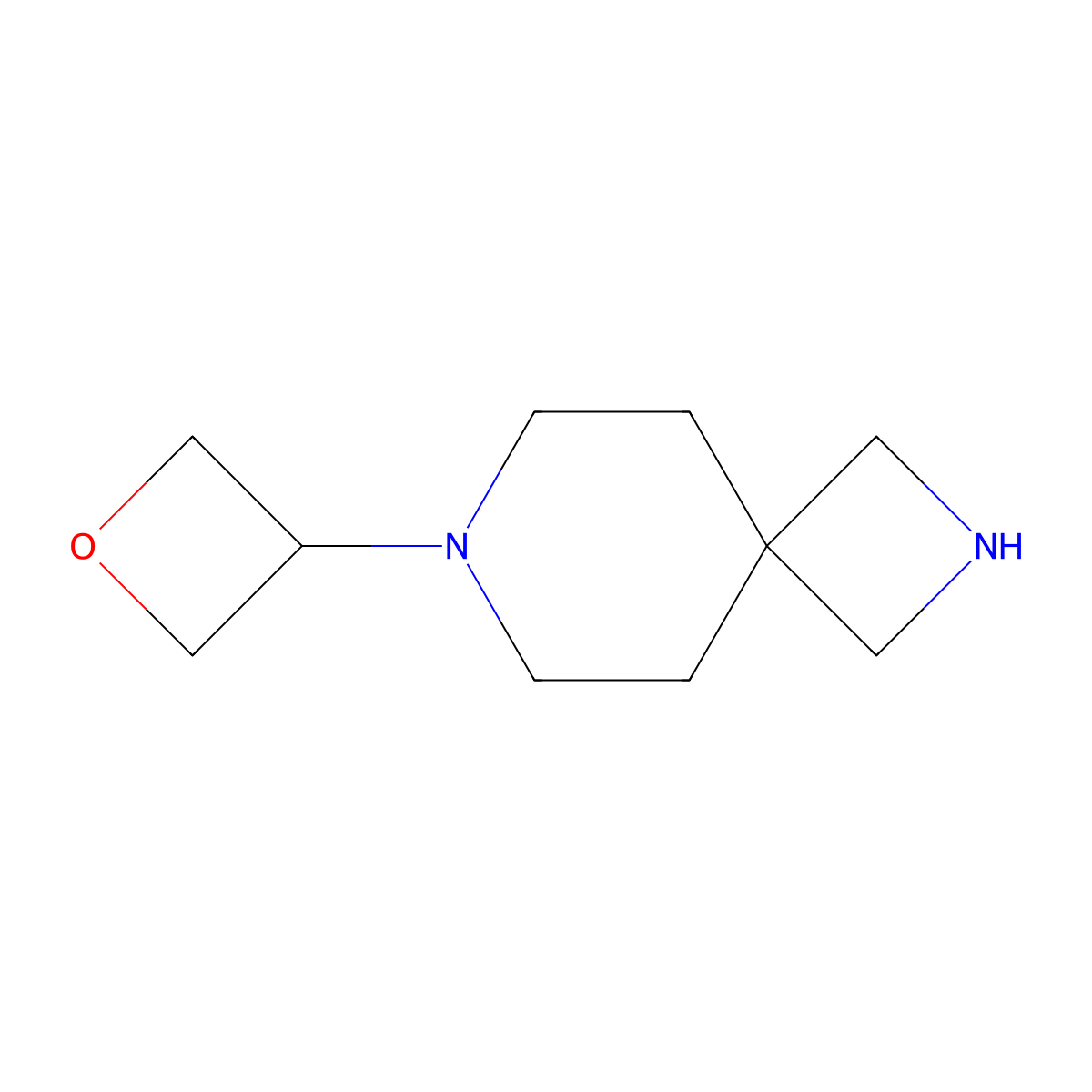 7-(Oxetan-3-yl)-2,7-diazaspiro[3.5]nonane molecular structure, CAS 2230799-98-9
