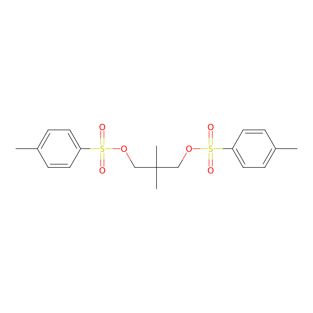 1,3-Bis(tosyloxy)-2,2-dimethylpropane molecular structure, CAS 22308-12-9