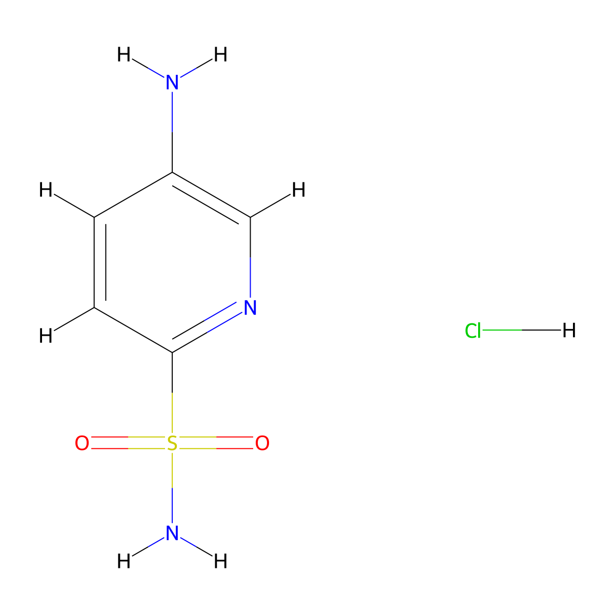 5-Aminopyridine-2-sulfonamide hydrochloride molecular structure, CAS 2230800-15-2
