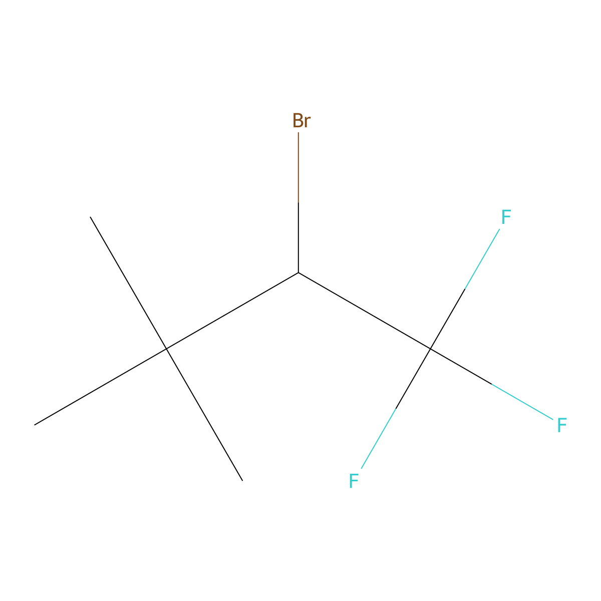 2-Bromo-1,1,1-trifluoro-3,3-dimethylbutane molecular structure, CAS 2230802-44-3