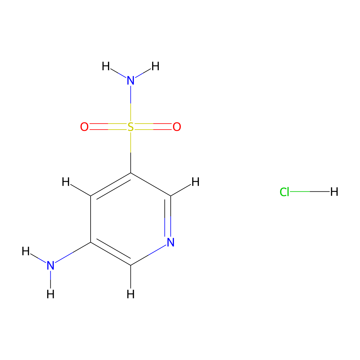 5-Aminopyridine-3-sulfonamide hcl molecular structure, CAS 2230802-66-9