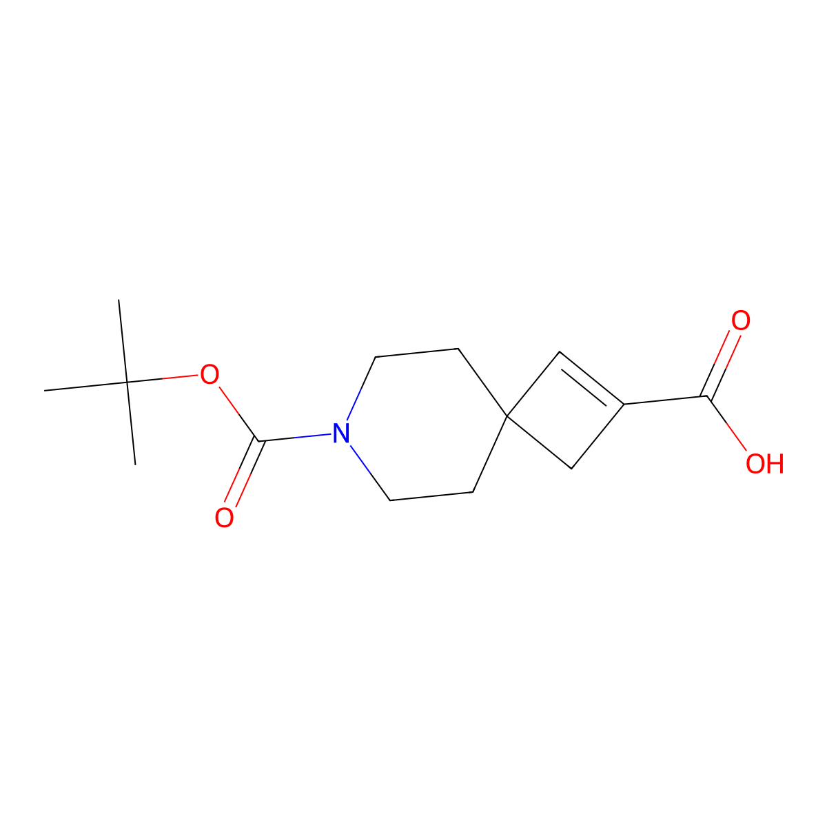 7-[(Tert-butoxy)carbonyl]-7-azaspiro[3.5]non-1-ene-2-carboxylic acid molecular structure, CAS 2230802-81-8