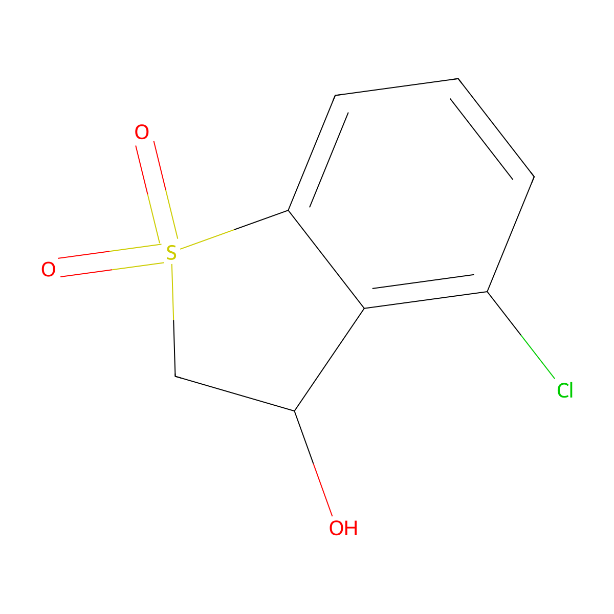 4-Chloro-3-hydroxy-2,3-dihydro-1lambda6-benzothiophene-1,1-dione molecular structure, CAS 2230802-97-6
