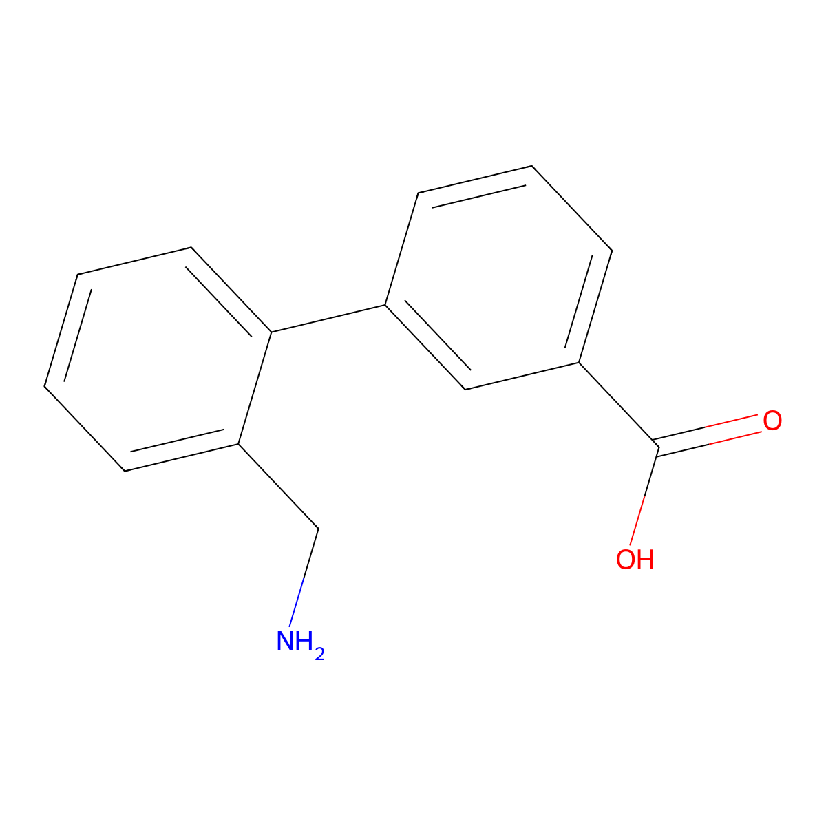 2'-(Aminomethyl)-[1,1'-biphenyl]-3-carboxylic acid molecular structure, CAS 2230803-66-2