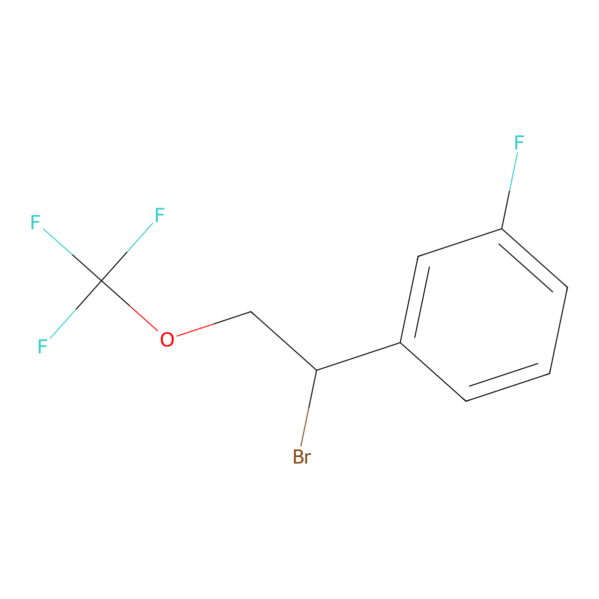 1-[1-Bromo-2-(trifluoromethoxy)ethyl]-3-fluorobenzene molecular structure, CAS 2230803-67-3