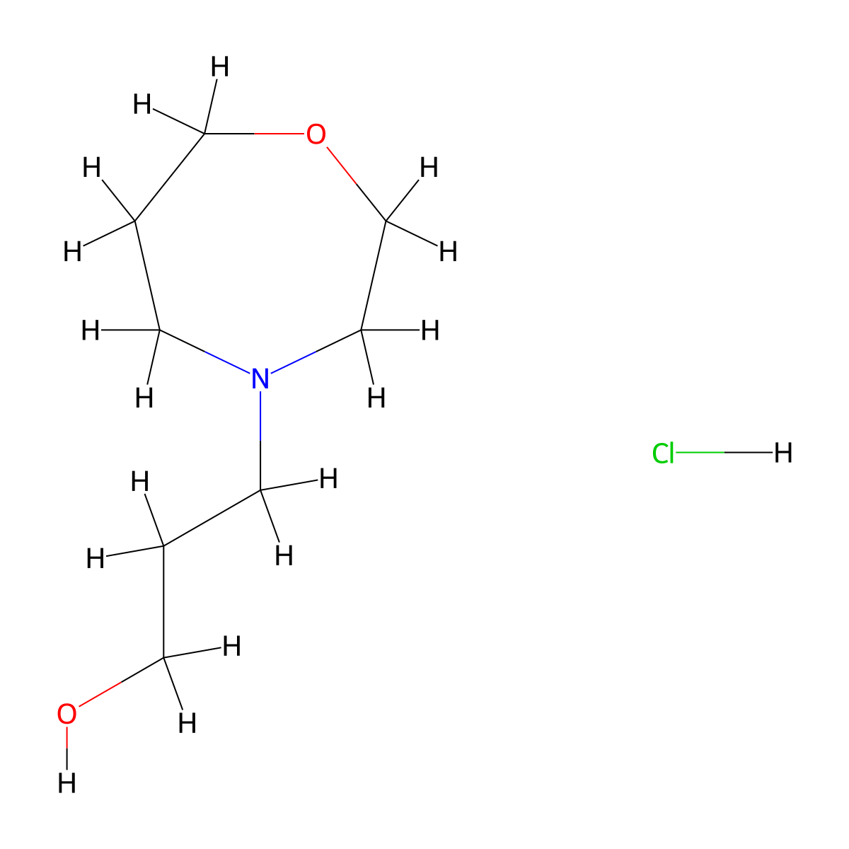 3-(1,4-Oxazepan-4-yl)propan-1-ol hydrochloride molecular structure, CAS 2230803-74-2