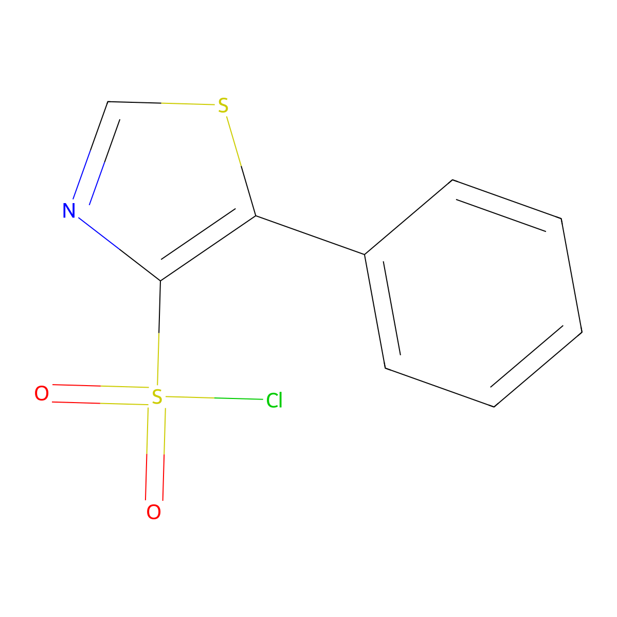 5-Phenyl-1,3-thiazole-4-sulfonyl chloride molecular structure, CAS 2230803-76-4