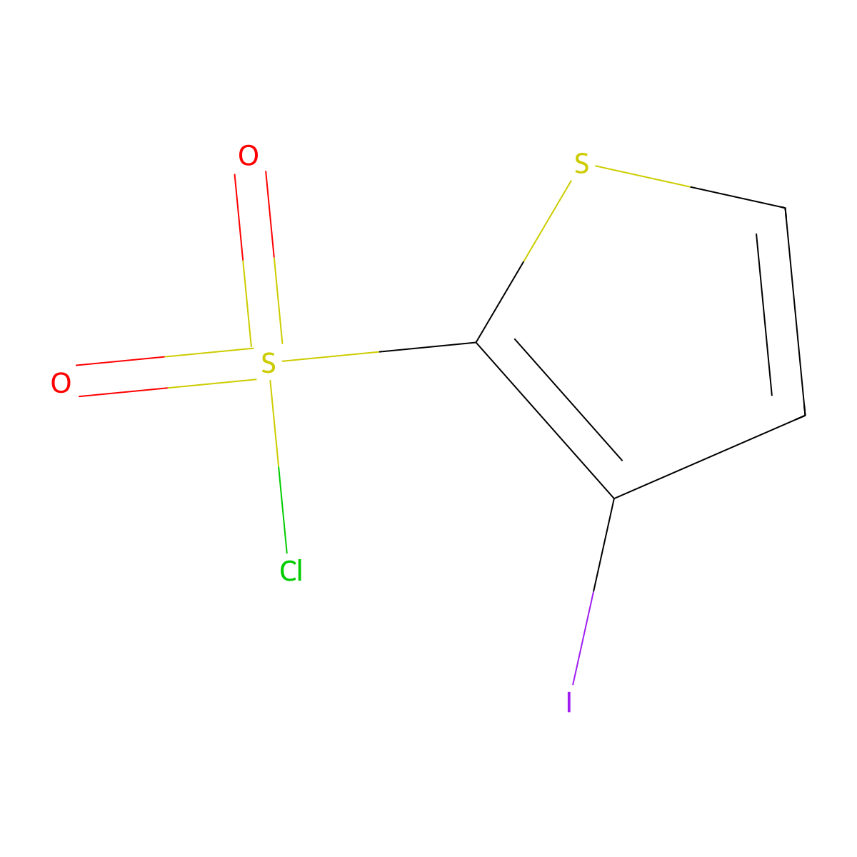 3-Iodothiophene-2-sulfonyl chloride molecular structure, CAS 2230803-95-7