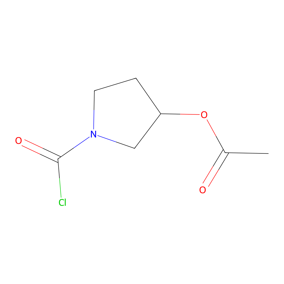 1-(Carboxy)pyrrolidin-3-yl acetate molecular structure, CAS 2230804-02-9