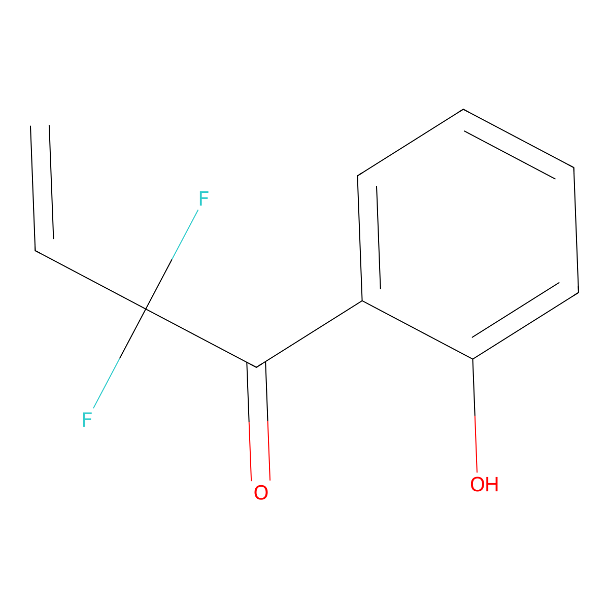2,2-Difluoro-1-(2-hydroxyphenyl)but-3-en-1-one molecular structure, CAS 2230804-04-1